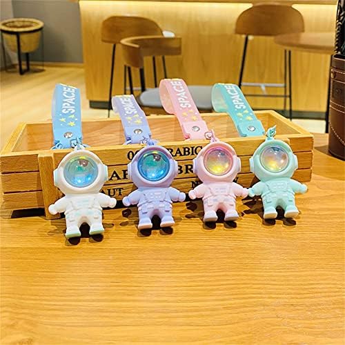 Vlmazlm Keychains Cool Astronaut Kawaii Chain Key com luz do pôr do sol, astronauta Keychains ChainChains de carros pendentes