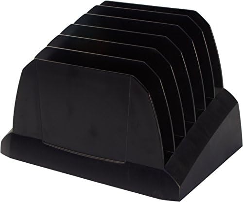 Corrente vertical reciclado Storex, 9,75 x 7 x 6,63 polegadas, preto, 6-pacote