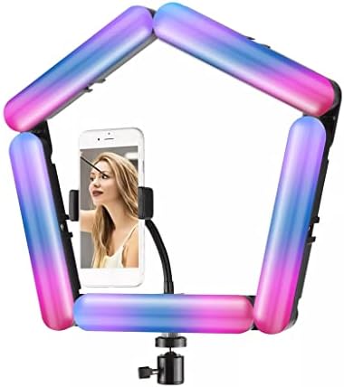 Sxnbh Splicing dobrável Splicing 5 painéis LED RGB Video Light Photography Photography Fill Light Set para Lâmpada de fotografia