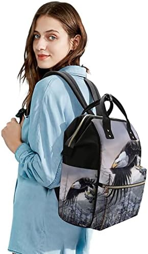 Mochila Balda Backpack de Bolsa de Águia de Águia Elegante Maternidade Bolsa Multifuncional Viagem Água de Viagem de