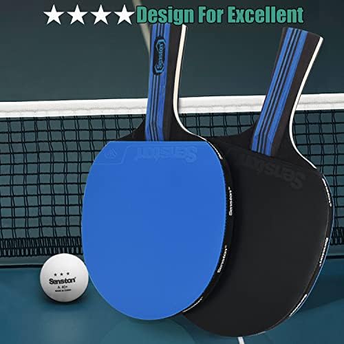 Seneston Ping Pong Pongs Table Tennis Paddle, Ideal para entretenimento ou competição - Ping Pong Paddle com velocidade avançada,