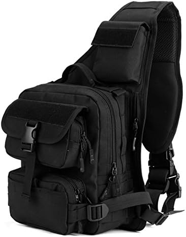 Huntvp Tactical Military Sling Pack Peito Daypack Molle Backpack Saco de ombro