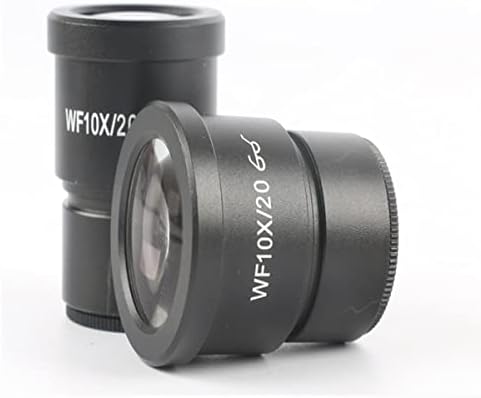 Acessórios para microscópio wf10x/20 wf20x/10 wf15x/15 ângulo de larga ângulo ocular microscópio estéreo lente óptico tamanho