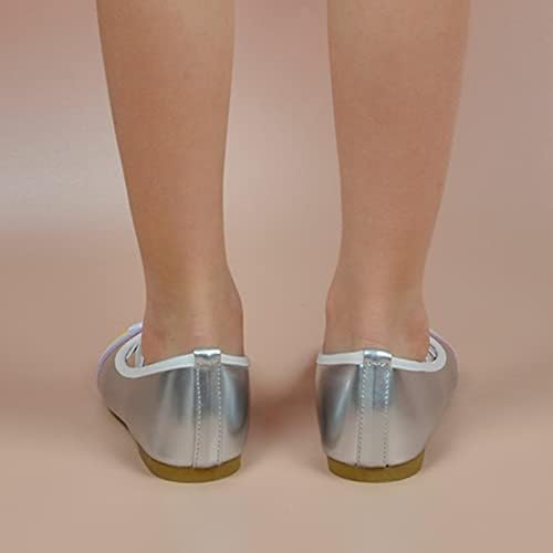 Baby Girls Dress Sapatos Mary Jane Sapatos planos Slip casual em sapatos planos de balé de sapatos de dança para crianças