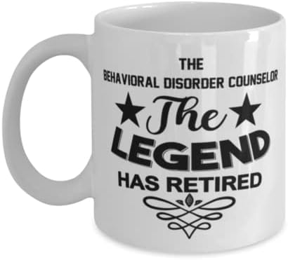 Conselheiro de Transtorno Comportamental Caneca, The Legend se aposentou, novidades de presentes únicas para conselheiro de Transtorno