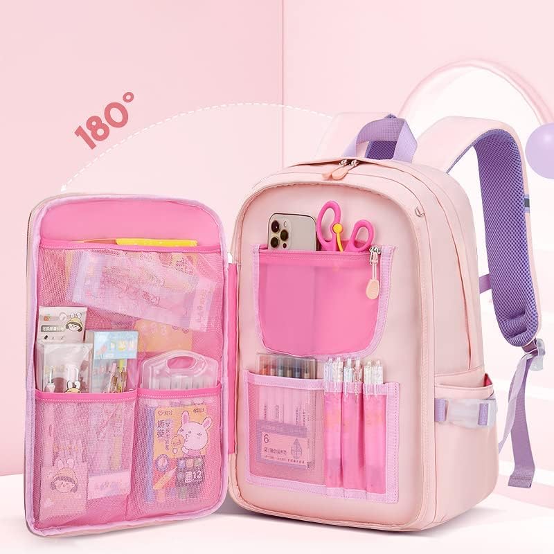 Rfybew backpack backpack de garotas multifuncionais backpack school de bookbag school de água durável para meninas -small