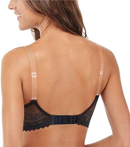 Suremate Invisível Clear Bra Strap Non Slip Ajuste Ajuste Ajuste Strapol de 2 par de ombro transparente Alça