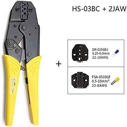 Feracagem da ferramenta de crimpagem Piculadores de crimpagem HS-03bc 8 Jaw para plug/tubo/isolamento/sem isolamento/tampa de