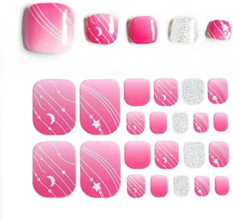 22pcs Fashion Summer Toe Nail Sticks envolve o unhas de unhas selfstick zxj-045 por 24/7 loja