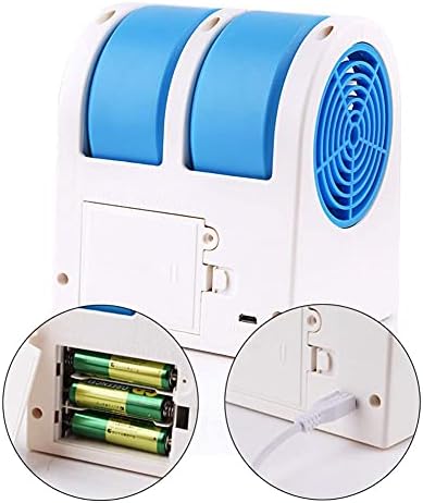 Liliang-- Coolers evaporativos USB Mini Air Cooler DL Porta de porto sem lâmina Fan pode adicionar cubos de gelo e ventilador de resfriamento