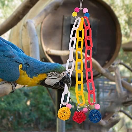 Stobok Pet Birds Gaiola pendurada Parrot Paprot Mastigando brinquedos de brinquedo Brinquedos de pássaros Pet Birds Toys para