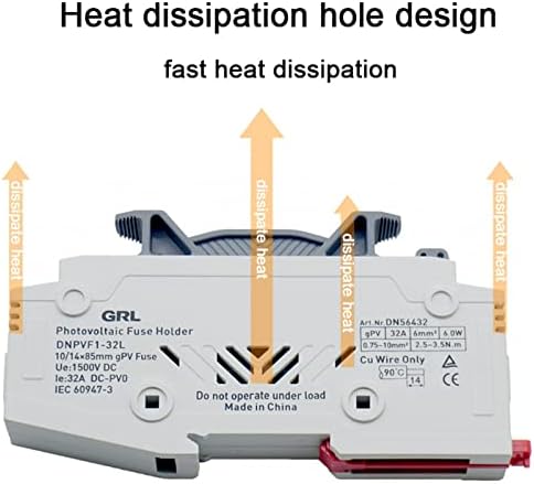 1PCS TUV DC PV PV BASE DNPVF1-32L PROTEÇÃO DE SISTEMA SOLAR SOLAR GPV RAIL DE CERAMICA DE CERAMICA FAST