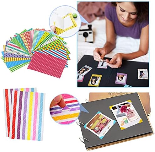 Mais recente kit de pacote colorido para o kit de acessórios Instax, compatível com Fujifilm Instax Mini 9 8 11 70 90 Acessórios incluem álbuns de foto