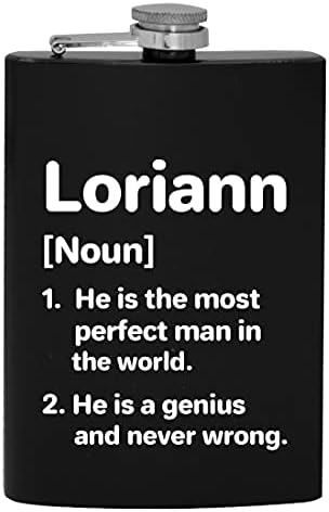 Definição de Loriann, o homem mais perfeito - 8 onças de quadril bebendo o frasco de álcool