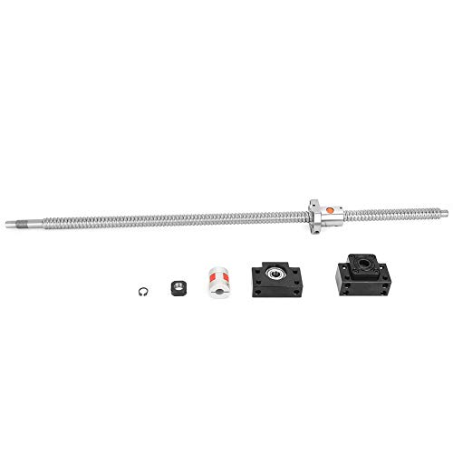 SFU1605 parafuso de esfera de 650 mm com suportes de extremidade BK12 BF12 e acoplador de 6,35x10mm para movimento linear equipamento automático