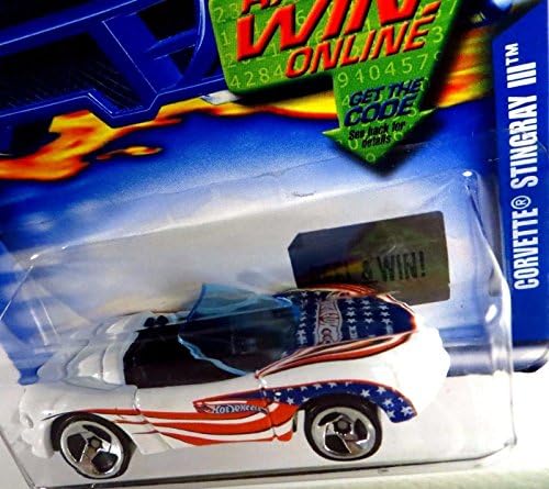 2002 Hot Wheels Corvette Stingray III 187 R&W Card .hn gg_634t6344 G134548TY7898