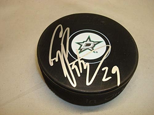 Greg Pateryn assinou Dallas Stars Hockey Puck autografado 1a - Pucks autografados da NHL