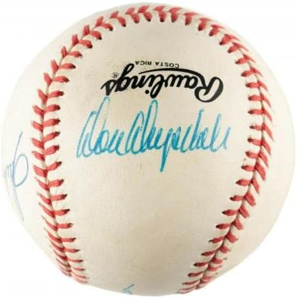 Sandy Koufax Don Drysdale Duke Snider assinado Baseball PSA DNA Classificou Mint 9 - Bolalls autografados