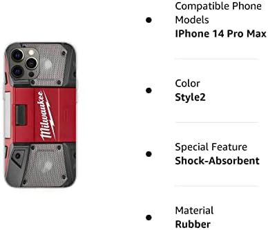 Compatível com o iPhone 14 Pro Max Case Milwaukee Flexível TPU borracha de borracha macia Silicone Phone Caso de proteção