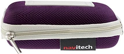 Capa Navitech Purple Hard Protective Phone compatível com o pináculo mee p1 alta fidelidade audiófilo fones de ouvido