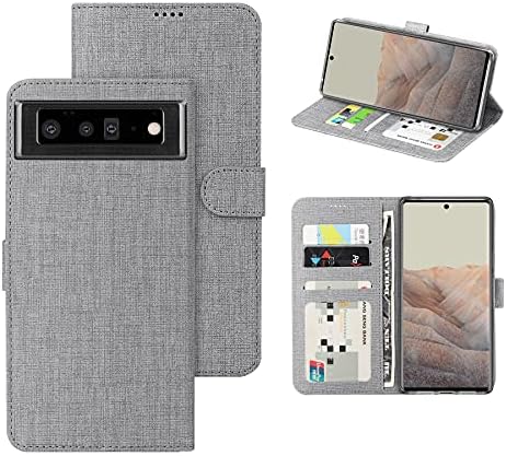 Foluu para o Google Pixel 6 Case, Pixel 6 2021 Caixa da carteira Flip/folio TPU Soft Cover Kickstand Ultra Slim Forte Tampa