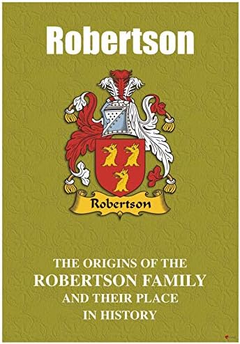 I Luv Ltd Robertson Inglês Família Sobrenome Livreto de História com Fatos históricos breves