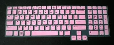 Bingobuy semi-luz rosa Ultra Fin Soft Silicone Protector Skin Tampa para Dell Alienware M17X R1 R2 R3 R4 com Bingobuy