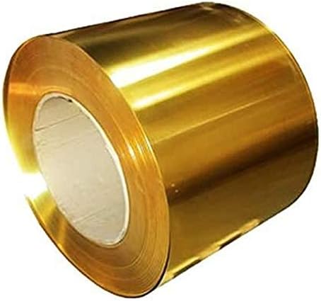 Yiwango Capper Sheet Metal Brass Cu Placa de folha Rolo de cobre de cobre Great for Scratch Machine Shops 7.9inChx39.4inch/200mmx1m