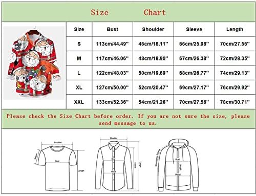 One N Men Men Casual Manga Longa Autumn Winter Christmas 3D Camisas impressas da moda Blusa Top Bouse Shirts T Men Men Set