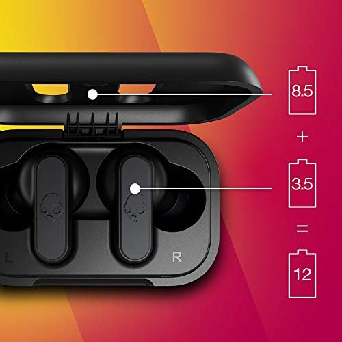 SkullCandy Barricade Mini Alto -falante portátil sem fio - Black & Dime True Wireless In -Ear Bluetooth Foes Compatíveis