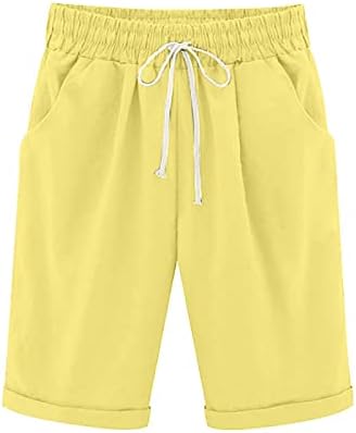 Calça comigeewa para feminino verão outono spandex linho plus size calça básica casual ladies roupas country concerto