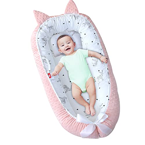 Baby espreguiçadeira para bebê 0-12m Baby Nest Co-sono, algodão macio respirável algodão recém-nascido colchão portátil portátil