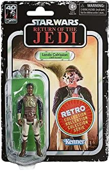 Star Wars Retro Collection Lando Calrissian, Retorno das figuras de ação colecionável de 3,75 polegadas Jedi, idades de 4 anos e mais