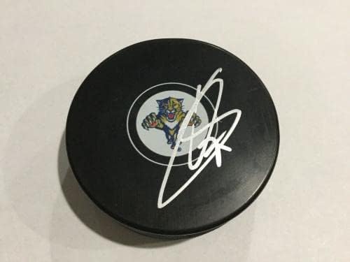 Sergei Bobrovsky assinou autografou a Florida Panthers Hockey Puck PSA DNA COA A - Pucks NHL autografados