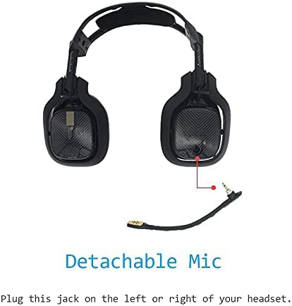 Cabo de áudio de substituição MQDITH e microfone compatível com o fone de ouvido Astro A40TR A40 Gaming