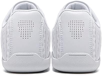 Landhiker Cheer Shoes para mulheres Sapatos de torcida de torcida meninas jovens competição branca sapatos de dança de esportes de tênis Sapatos atléticos Sapates respiráveis ​​suaves e confortáveis…