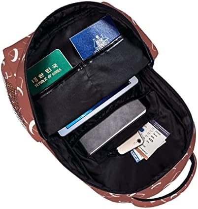 Afhyzy Brown Travel Laptop Backpack Women Bookbag Backpack School Lightweight para meninas Backpack da faculdade Ajuste