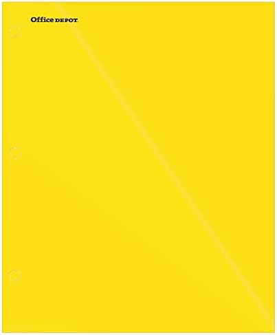 Porta de papel laminada da marca Office Depot®, 9 x 11, capacidade de 100 folhas, cores variadas