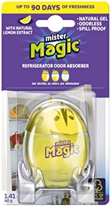 Mister Magic Refrigerator odor Absorvedor | Refroguador da geladeira | Bicarbonato de sódio | 2 pacote