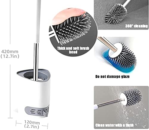 Brush de silicone Brush and Suports, Silicone Curtles Bathrow Limping Bowl Brush Kit