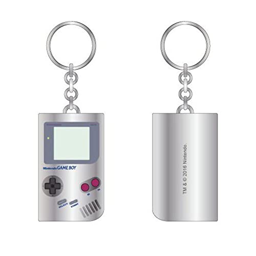 Nintendo Gameboy Silver Metal Keychain