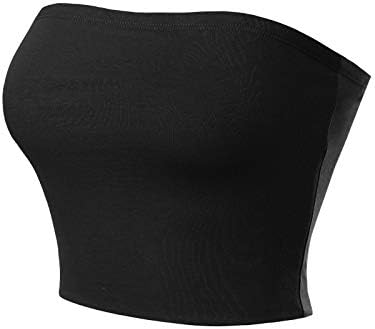 MixMatchy Women's Causal Strapless Basic Sexy Tube Top