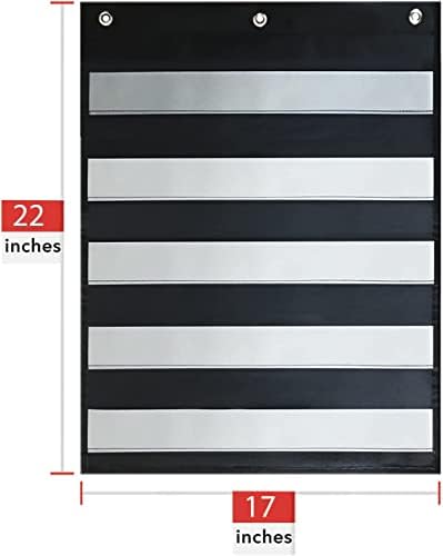 Two Pack 17 Wide x 22 Chart de bolso de altura da Essex Wares - para aulas de professores em uma sala de aula ou para uso em casa -