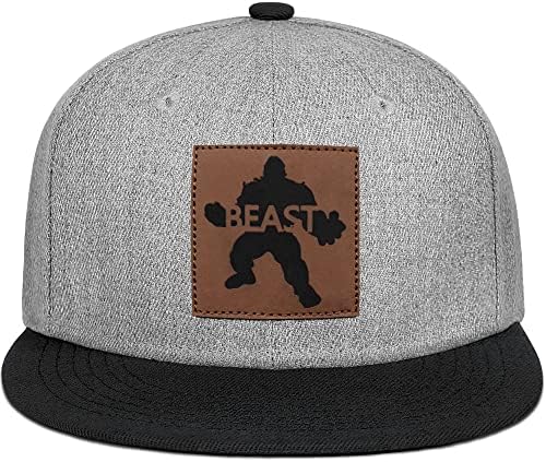 Singwe Unisisex Beast Hat Hat Hat Flat Bill Baseball Cap Anime Trucker Hats Hat Dad para homens Mulheres
