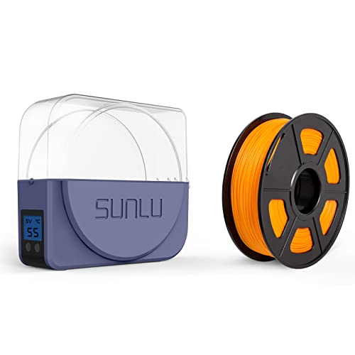 Caixa de secador atualizada de filamento de impressora 3D, SunLU 3D Filament Secer Box S1, titular do filamento, compatível