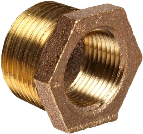 Anderson Metals-38110-2012 Ajuste de tubo rosqueado de latão, bucha sexta
