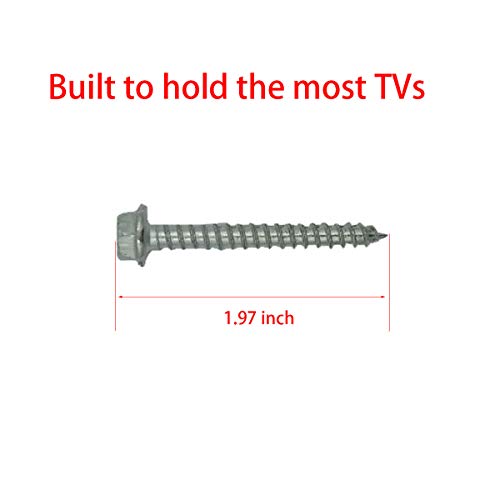 Parafusos de serviço pesado, kit de parafusos de montagem de parede de âncoras de concreto para montagem de uma TV