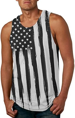 Camiseta de verão bmisegm camiseta masculina verão novo American Independence Dia