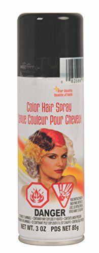 Rubie's Color Hairspray, preto 3 onças