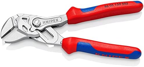 Knipex Pliers Chave com mandíbulas ácidas cromadas, com garras com vários componentes 150 mm 86 05 150 S02